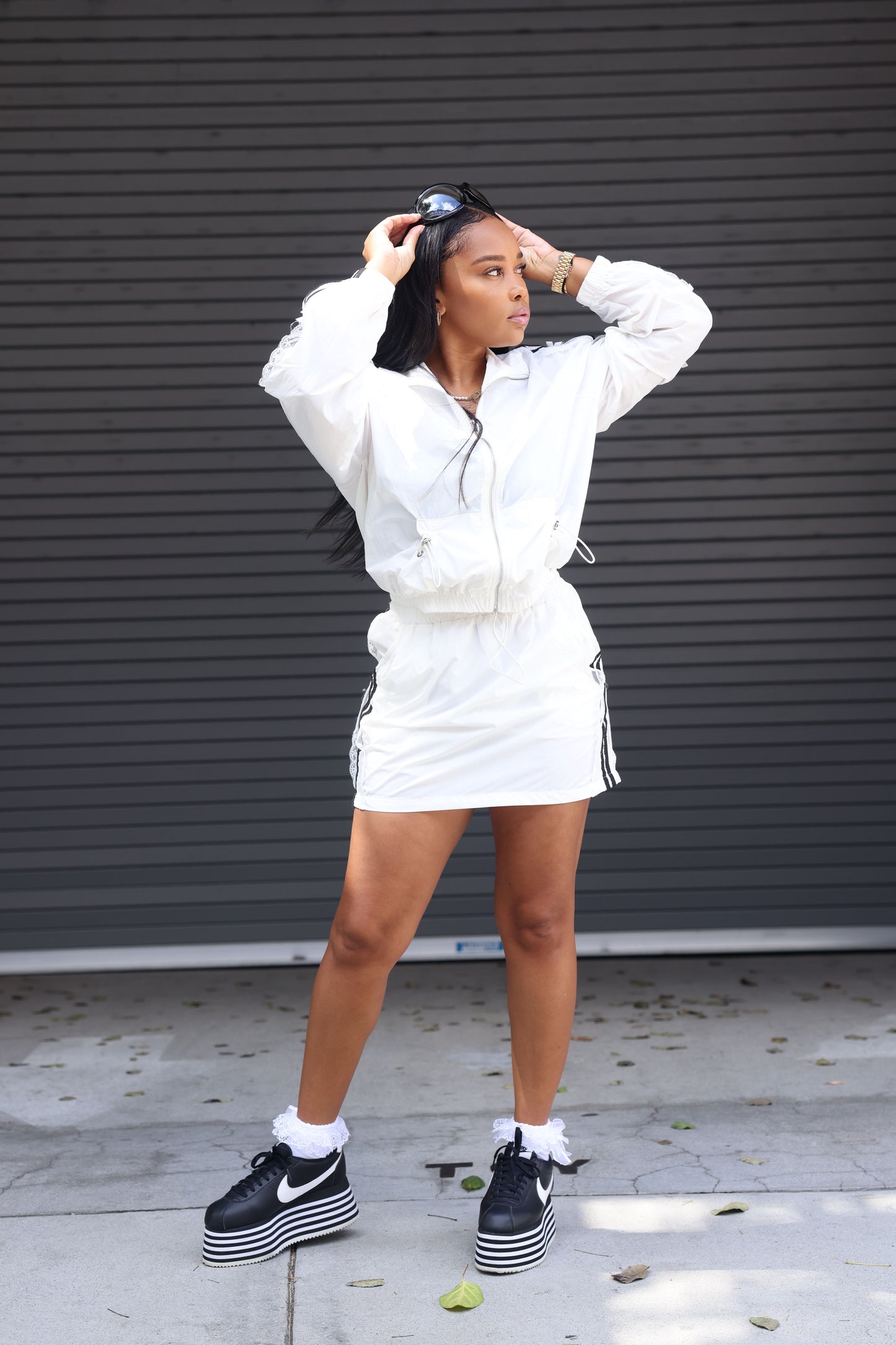 LACE ME SKORT SET(WHITE) RESTOCK PREORDER