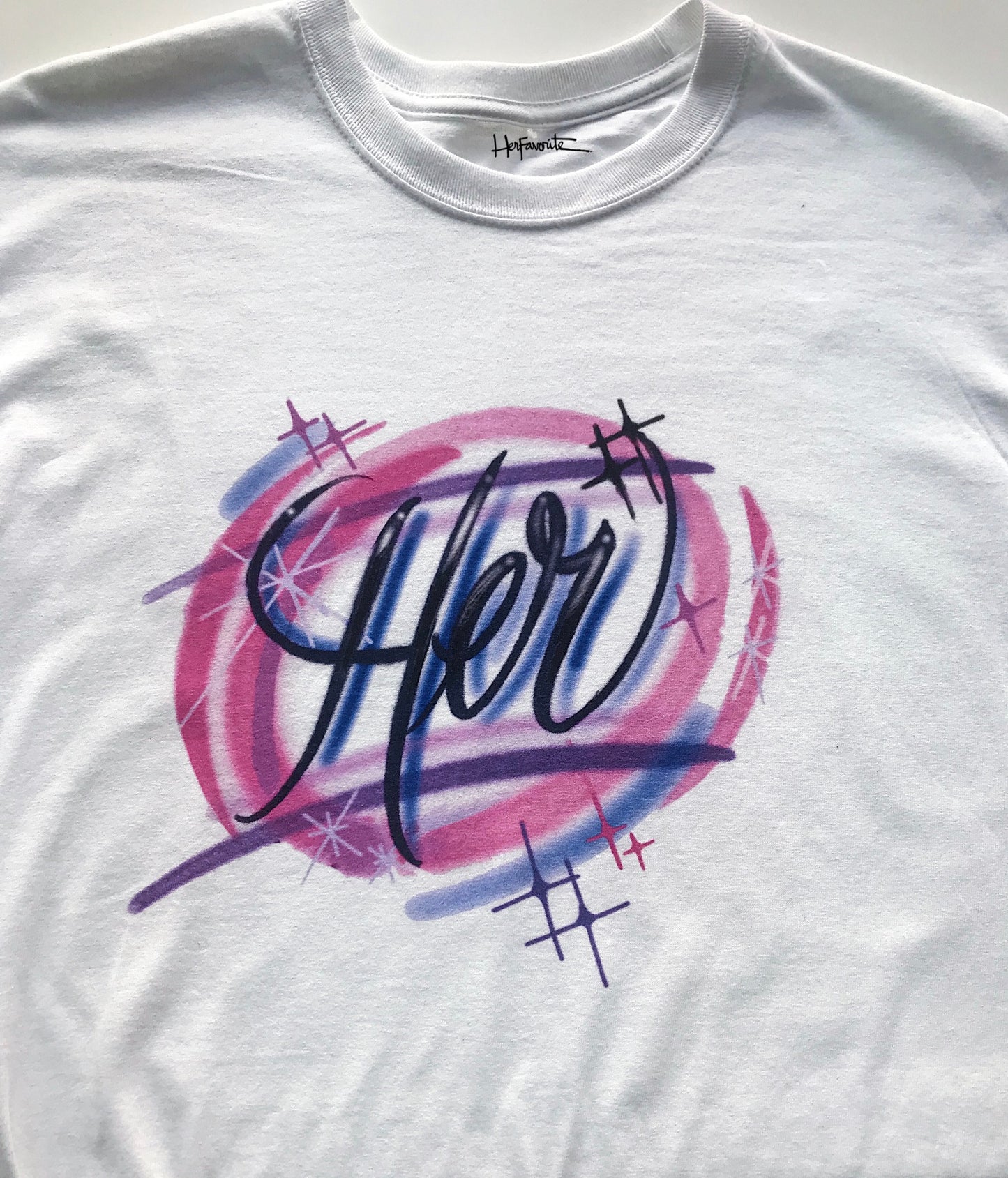 HER AIRBRUSHED T-SHIRT