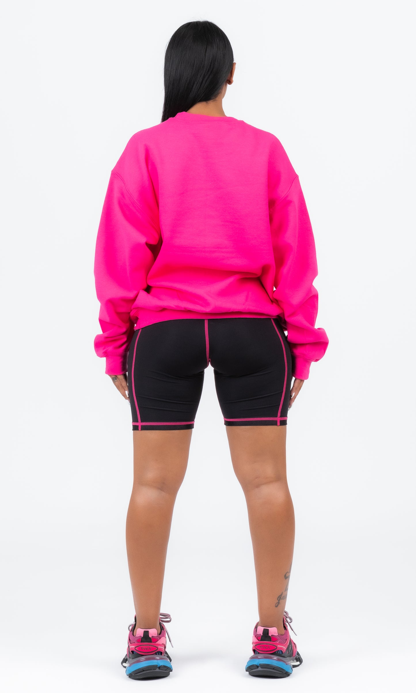 BOYFRIEND NEON PINK CREWNECK