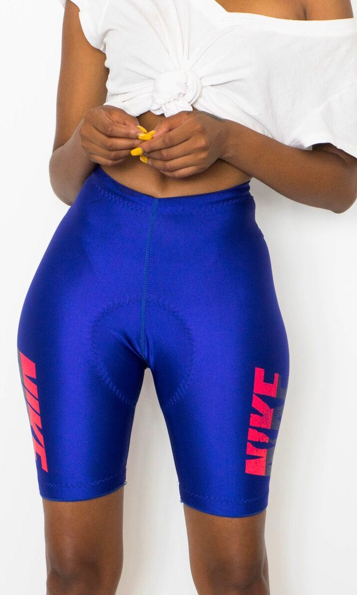 Royal blue nike online biker shorts