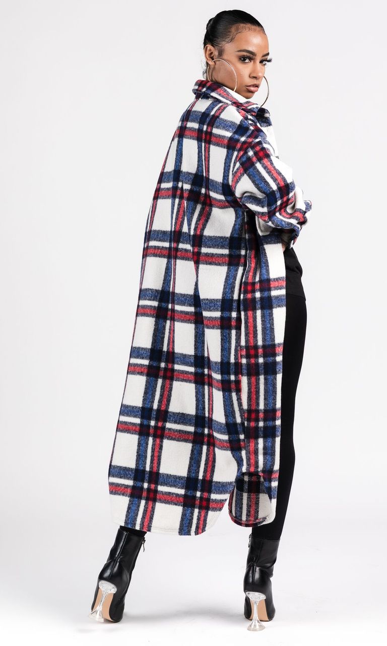 THE BOYFRIEND PLAID JACKET (RED)