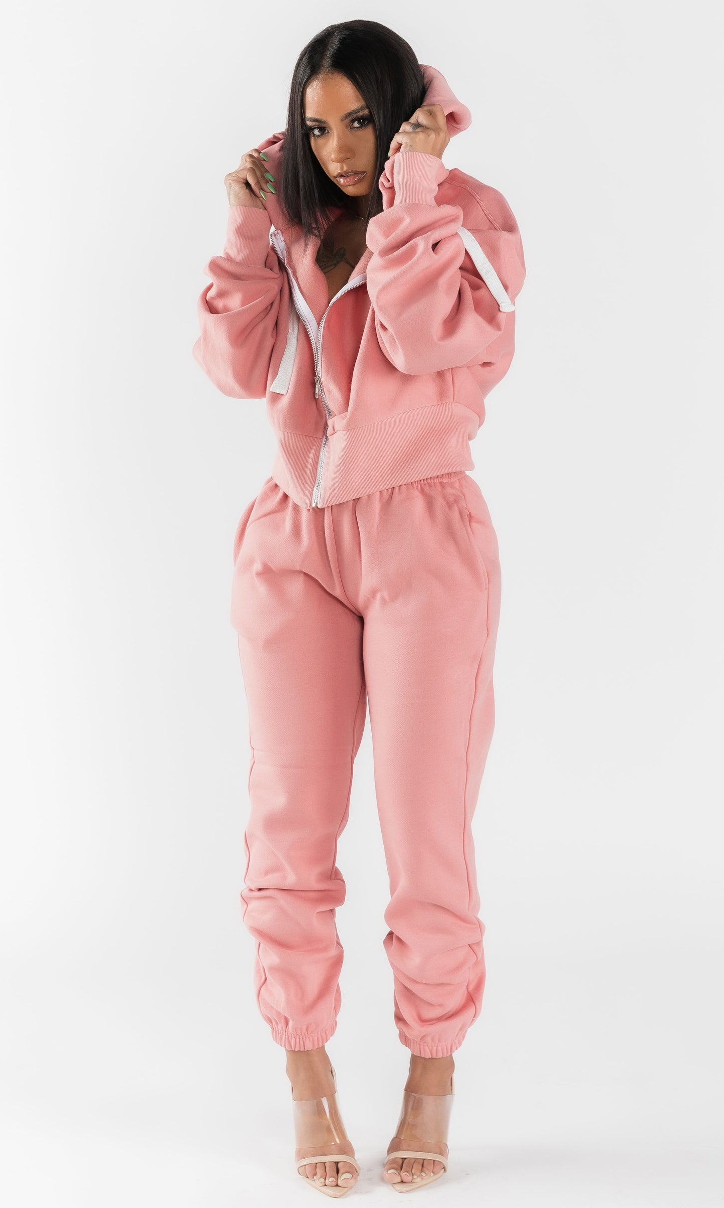 BASICALLY HER JOGGING SET (ROSE)