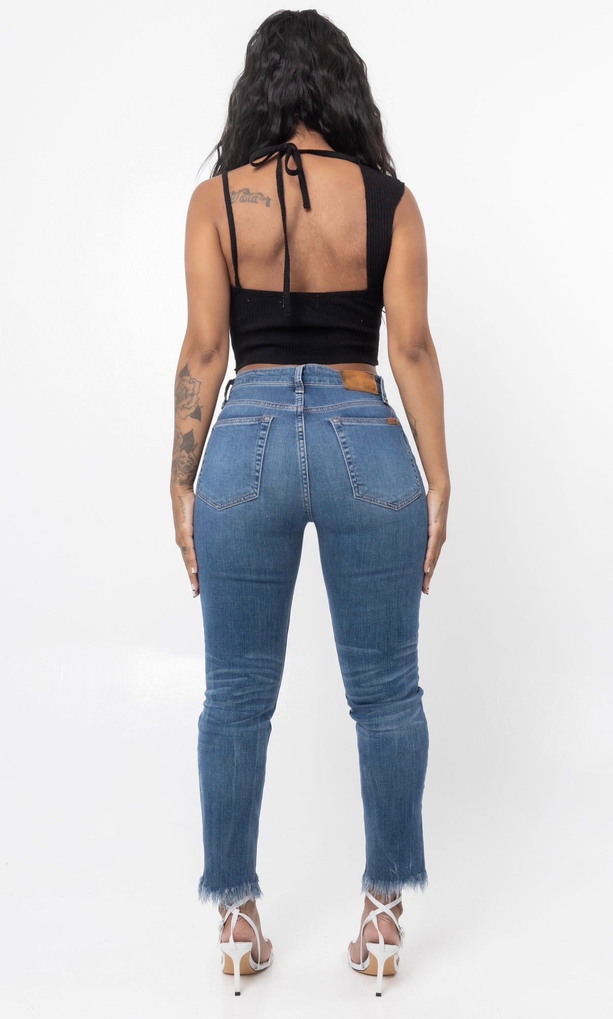 COLD SHOULDER TOP (BLK)