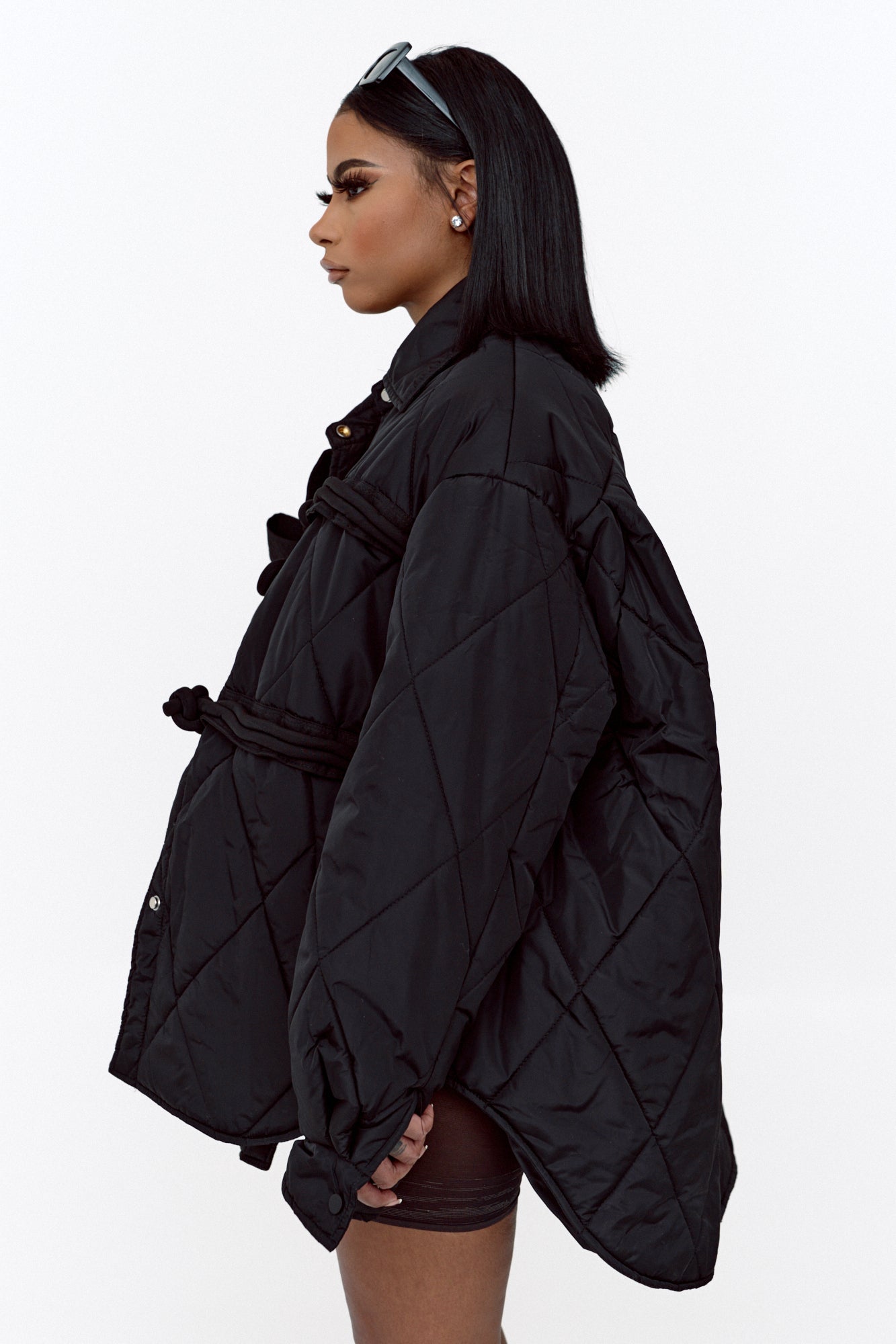 BOYFRIEND BOW JACKET (BLACK)